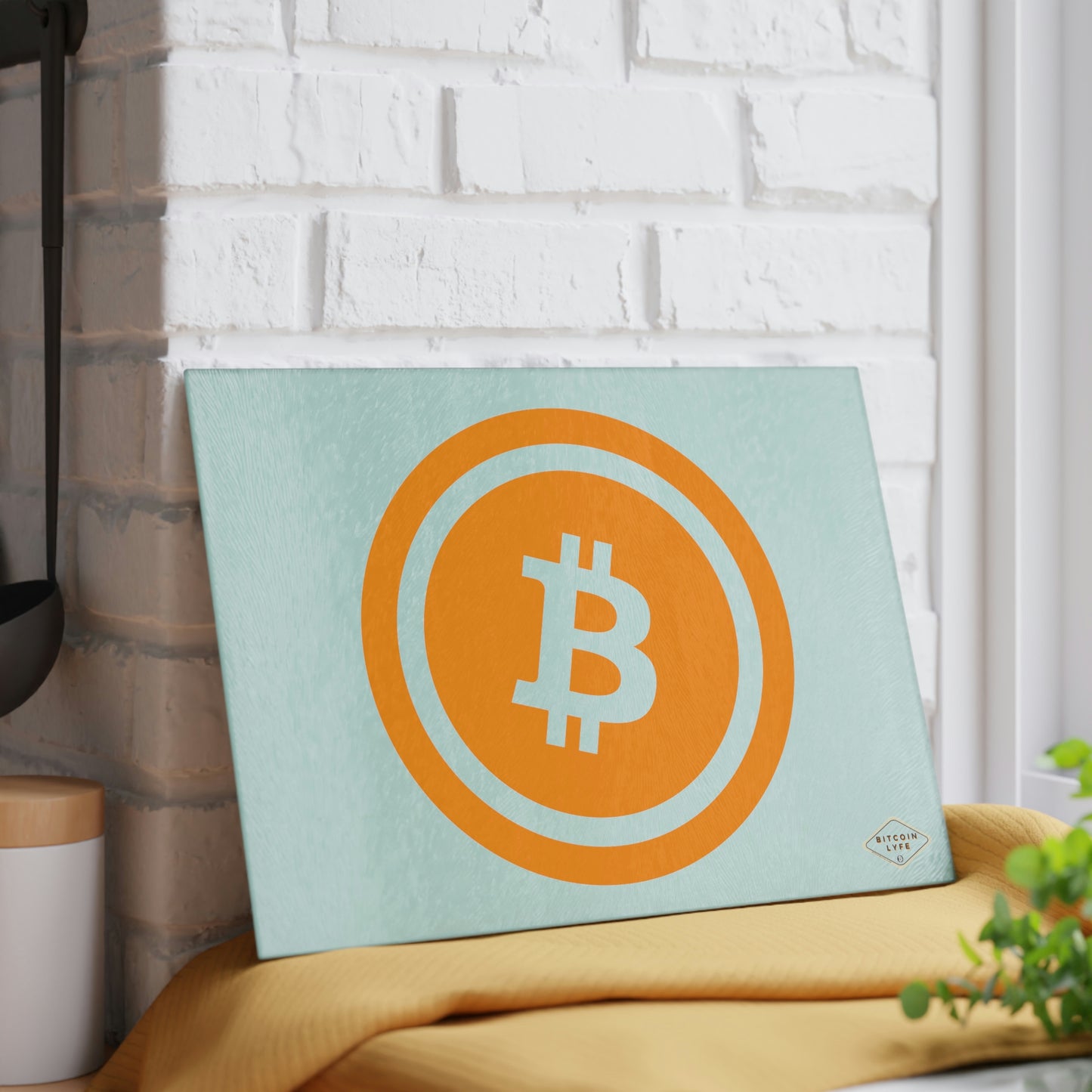 Bitcoin Glass Cutting Board, BTC5