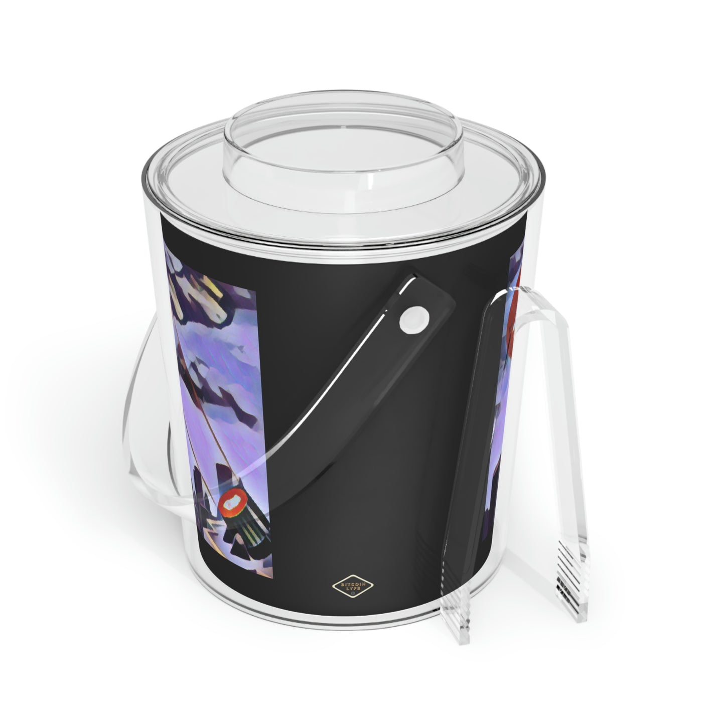 The B Signal Ice Bucket with Tongs