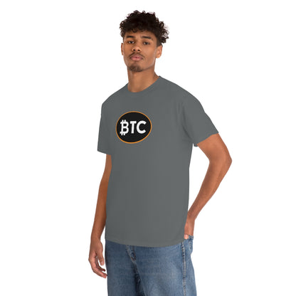 BTC Oval #4 Cotton T-Shirt, Blackout Version