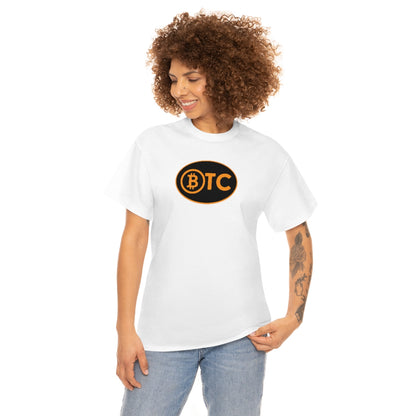 BTC Oval #5 Cotton T-Shirt, Blackout Version