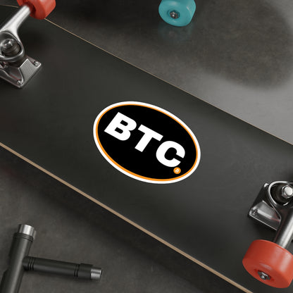 BTC #3 Oval Stickers, Blackout Version