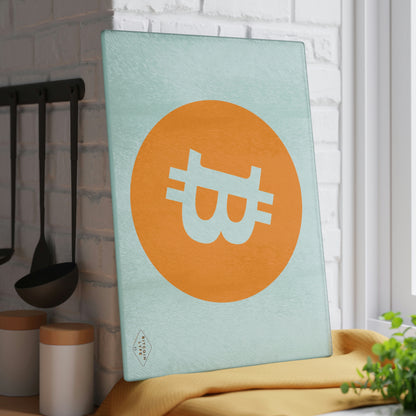 Bitcoin Glass Cutting Board, BTC2