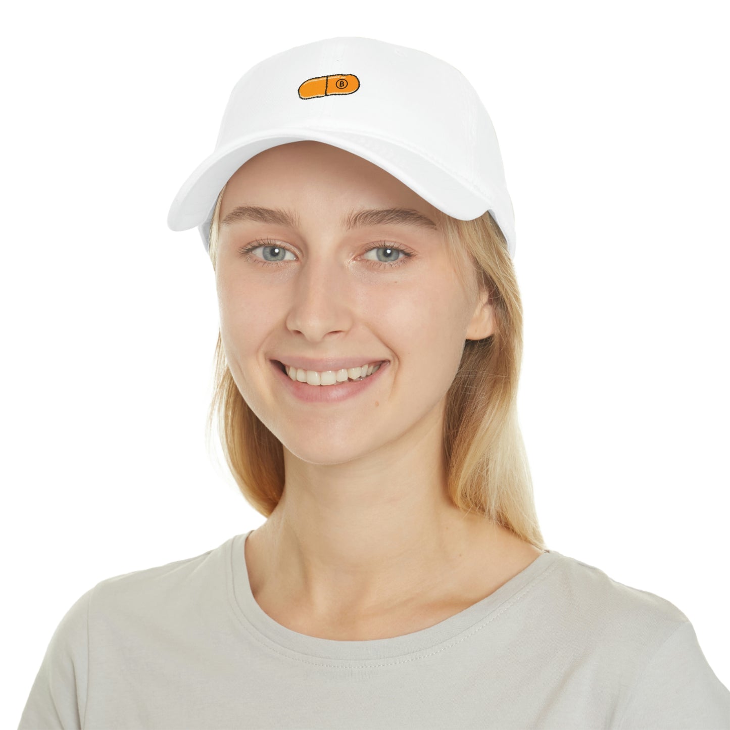 Orange Pill #2 Low Profile Baseball Cap