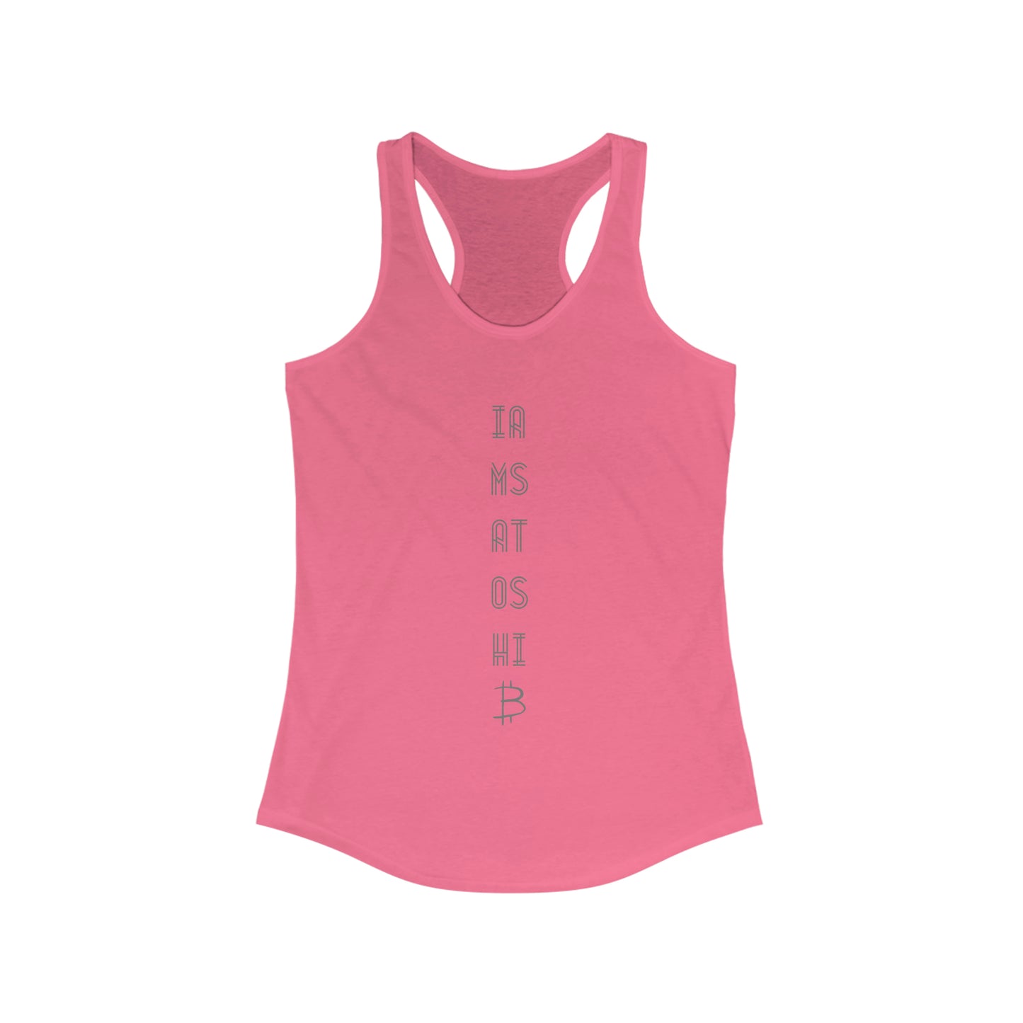 Women's I am Satoshi Racerback Tank - Seven