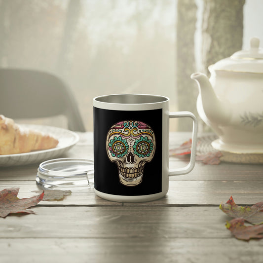 Día de los Muertos BTC 10oz Insulated Coffee Mug, Doce