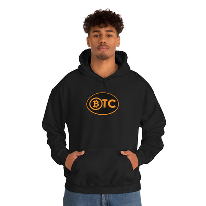 Bitcoin Oval #5 Hoodie, Blackout Version