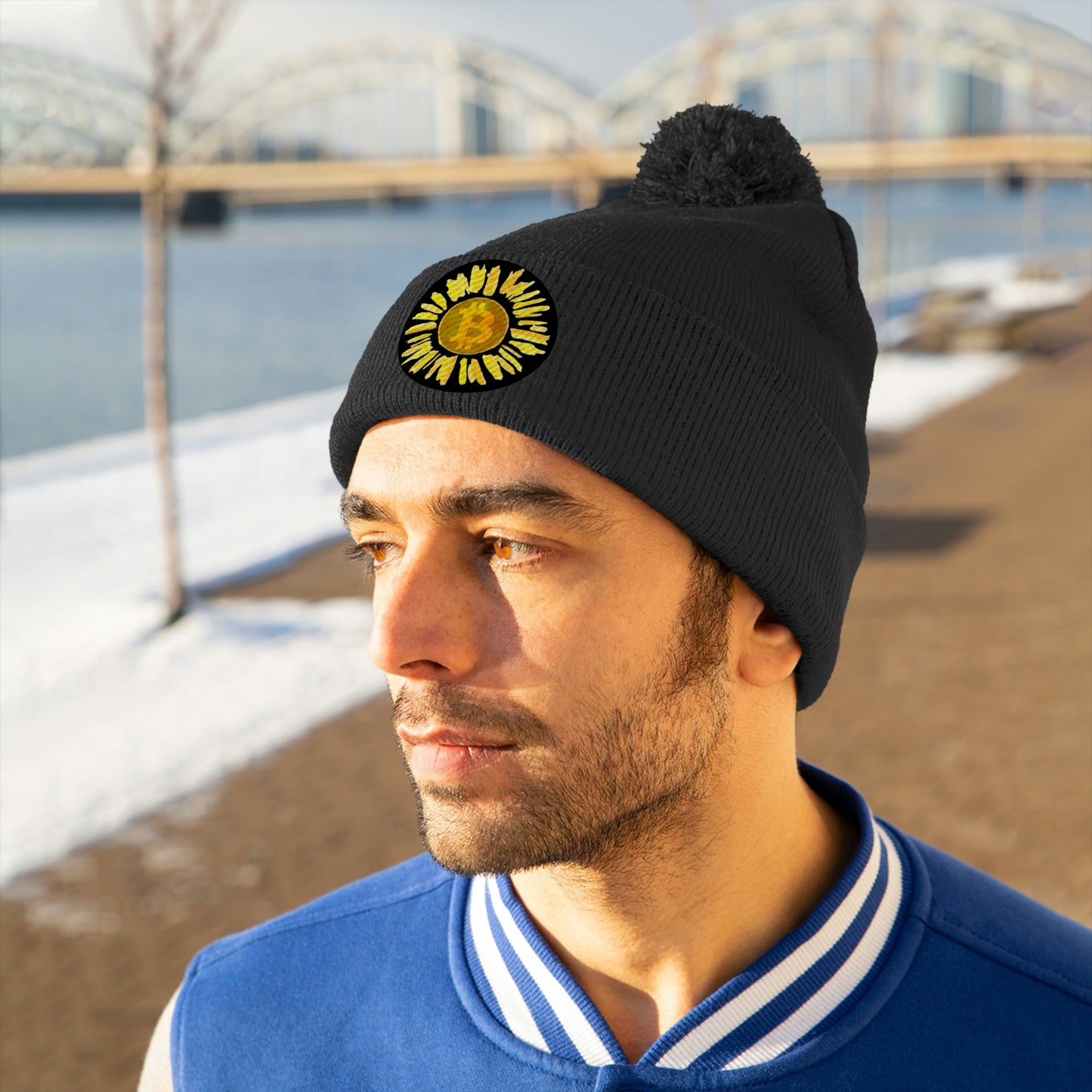 bTC sUN Eight Pom Pom Beanie