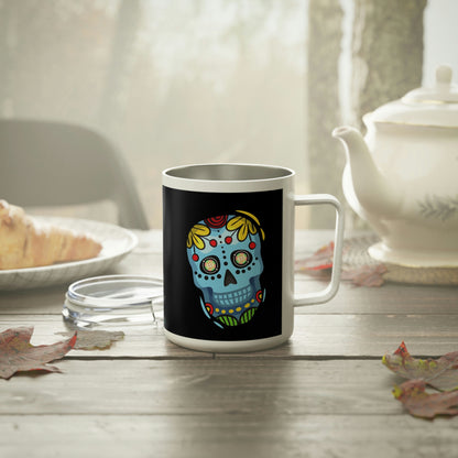 Día de los Muertos BTC 10oz Insulated Coffee Mug, Diecinueve