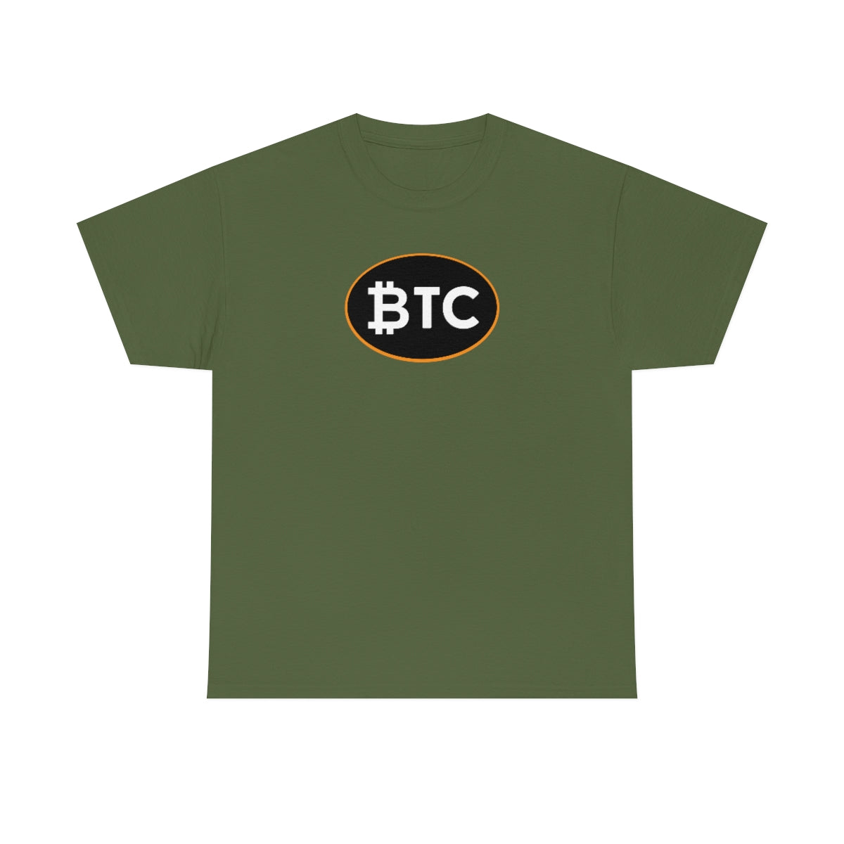 BTC Oval #4 Cotton T-Shirt, Blackout Version