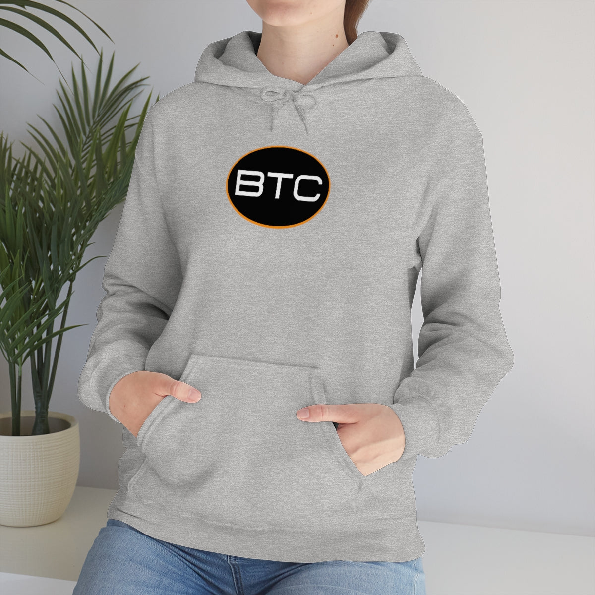 Bitcoin Oval #1 Hoodie, Blackout Version