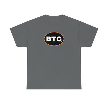 BTC Oval #3 Cotton T-Shirt, Blackout Version