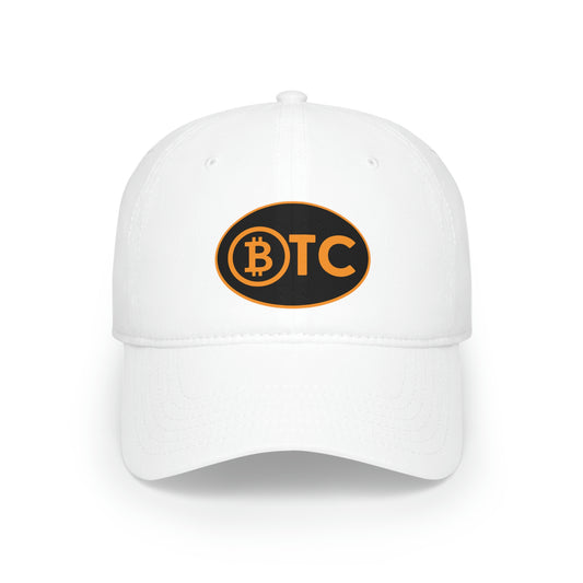 Bitcoin Oval #5 Low Profile Baseball Cap