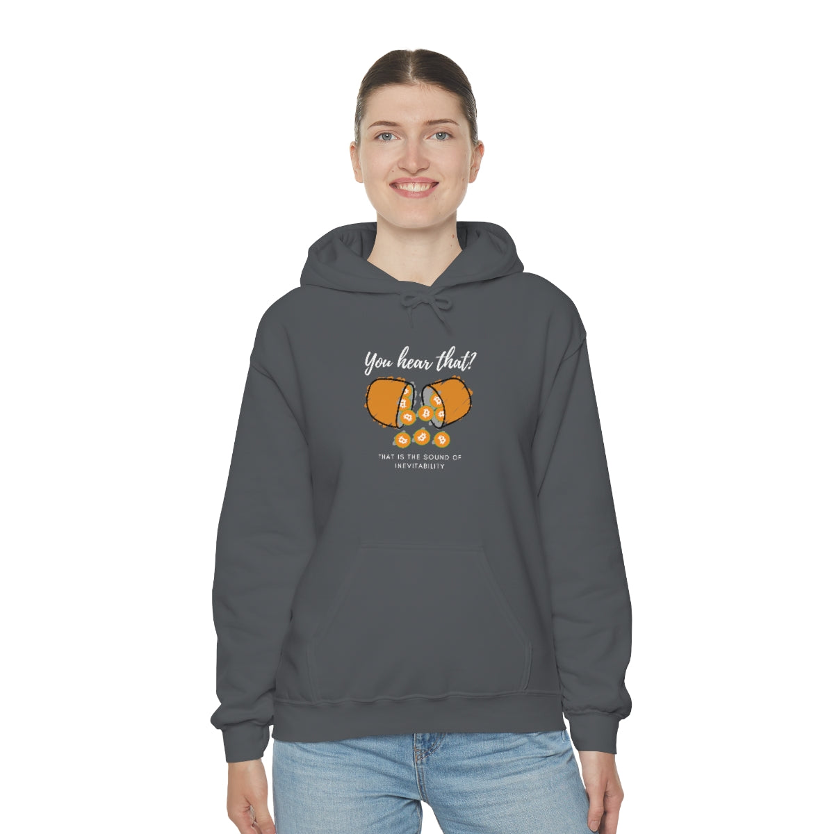 Inevitable Orange Pill Hooded Sweatshirt