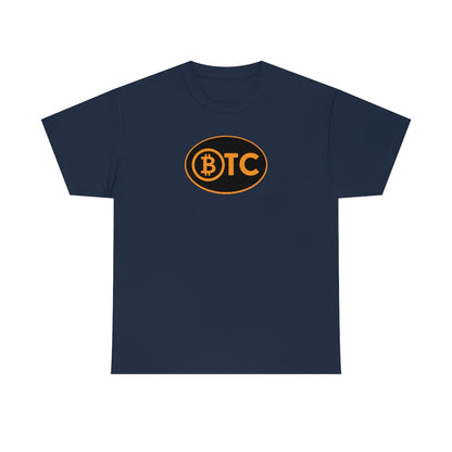 BTC Oval #5 Cotton T-Shirt, Blackout Version