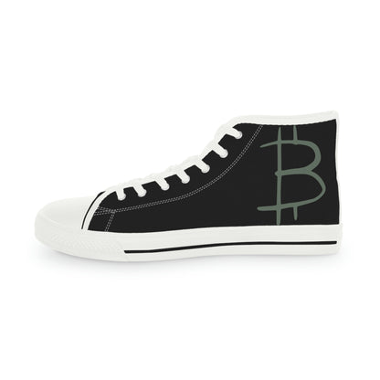 Bitcoin Men's High Top Sneakers, BTC8