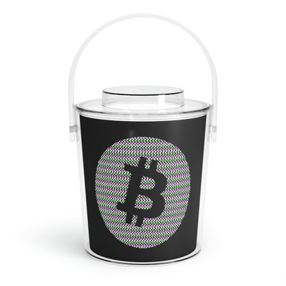 Bitcoin Ice Bucket with Tongs, BTC6