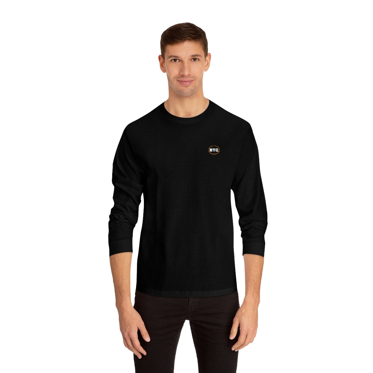 BTC Oval #3 Long Sleeve T-Shirt, Blackout Version