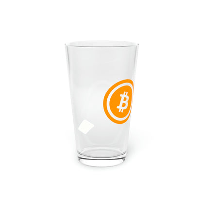 Bitcoin Pint Glass, BTC5