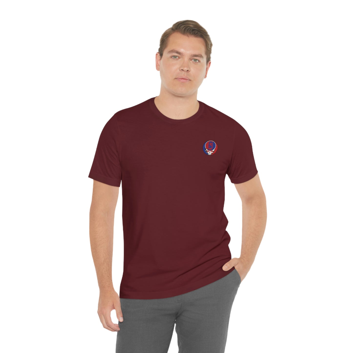 Grateful B Short Sleeve T-Shirt (Upper Left Subtle)