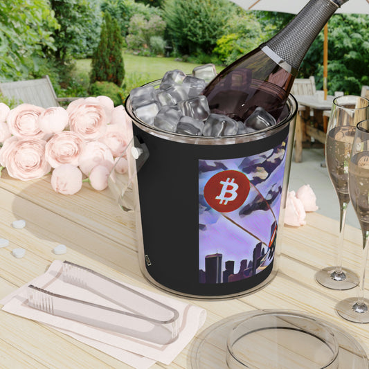 The B Signal Ice Bucket with Tongs