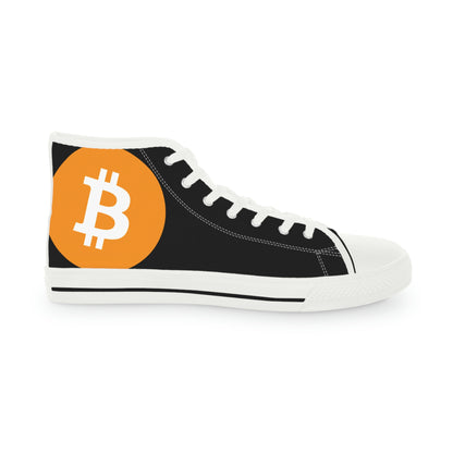 Bitcoin Men's High Top Sneakers, BTC2