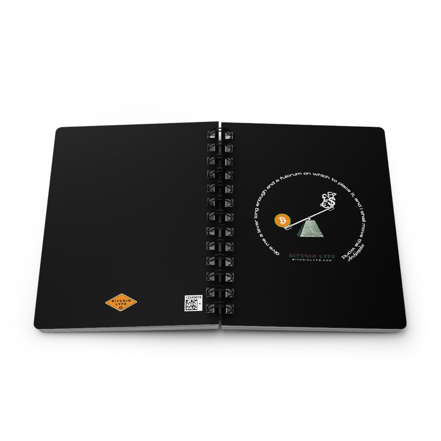 Lever Orange Pill Spiral Bound Journal