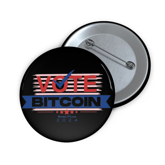 Vote Bitcoin Pin Buttons