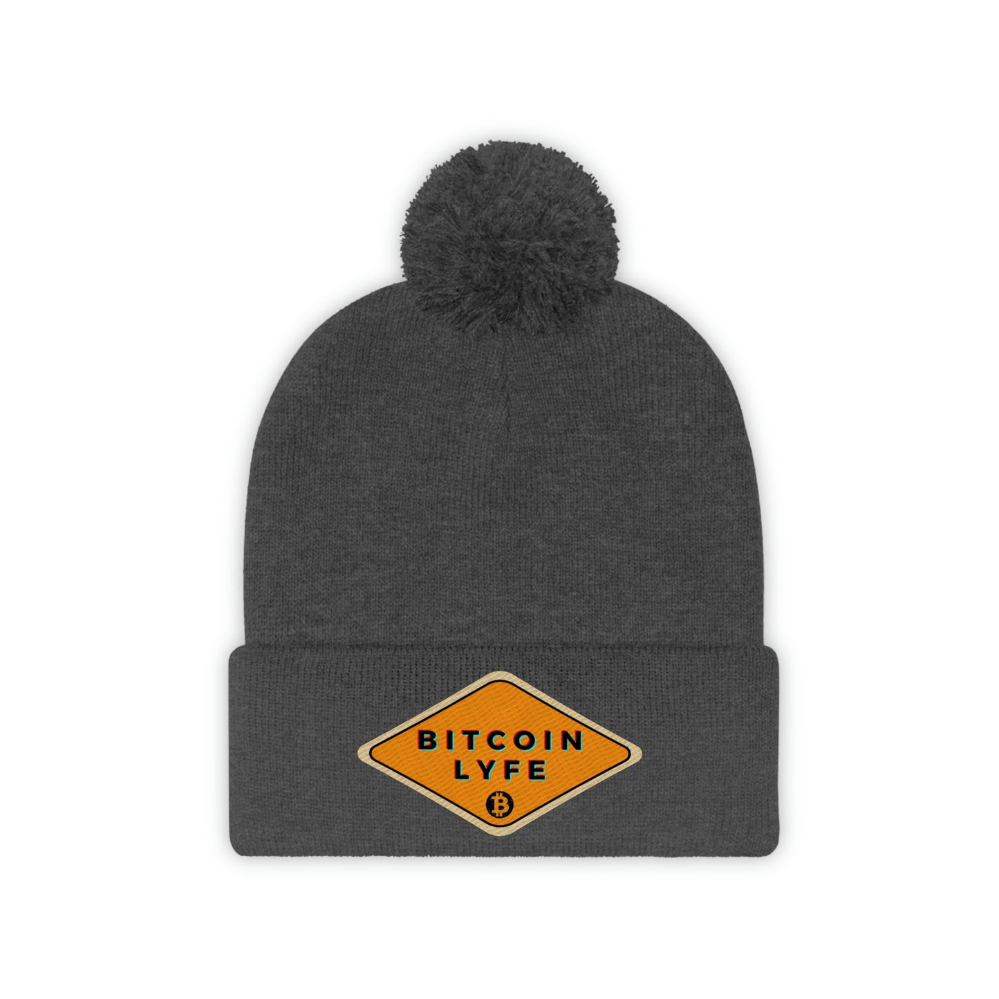 Bitcoin LYFE Pom Pom Beanie