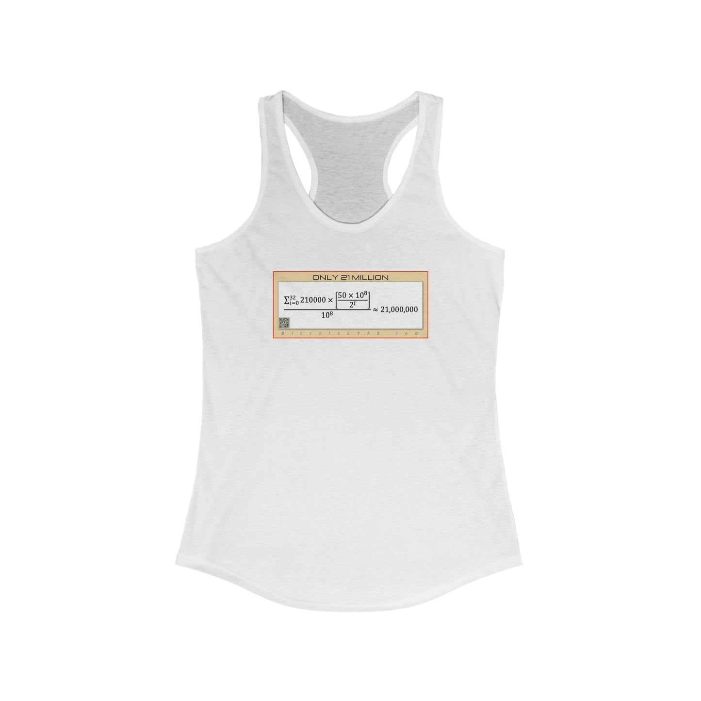 Bitcoin LYFE 21M Racerback Tank