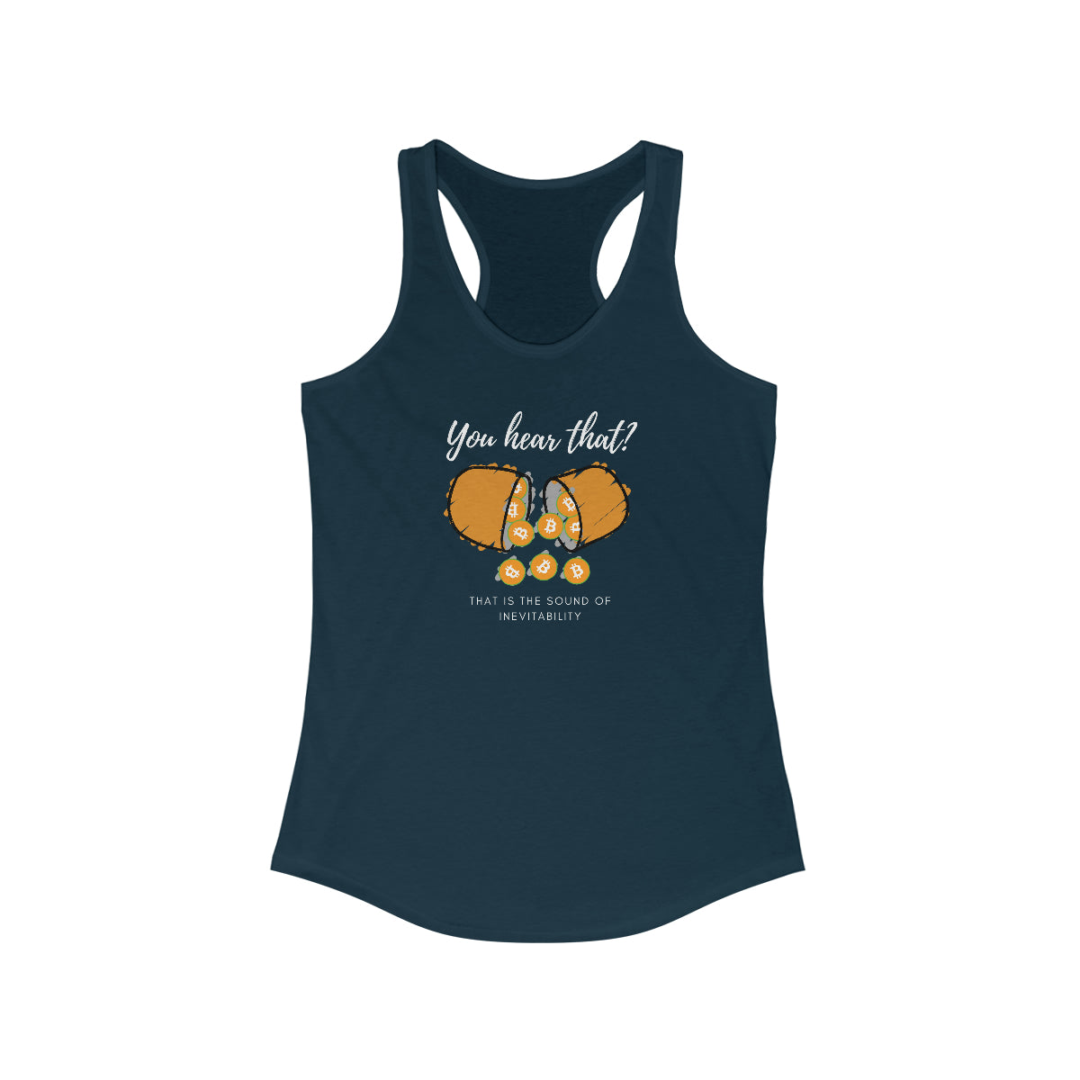 Women's Inevitable Orange Pill Racerback Tank