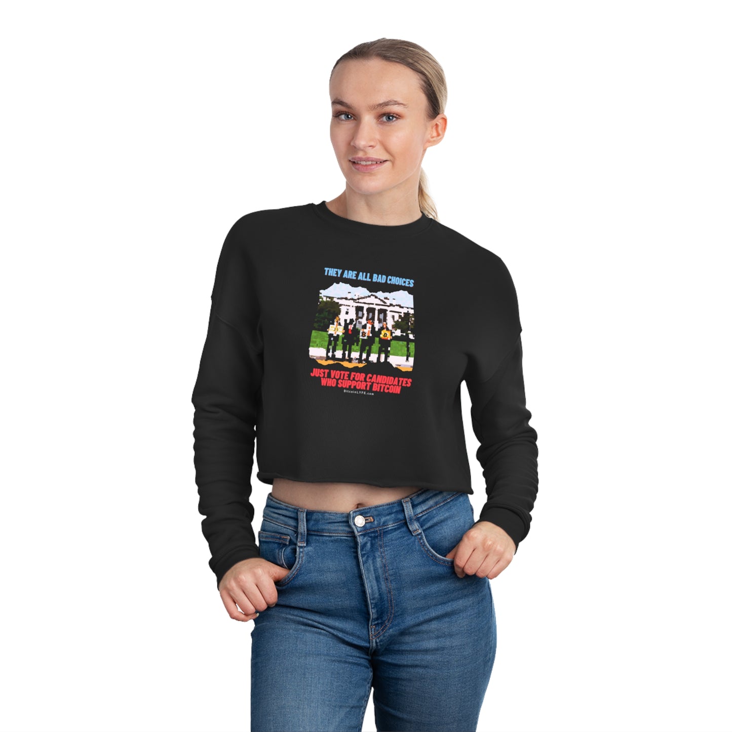 Vote - Choices Women's Cropped Sweatshirt