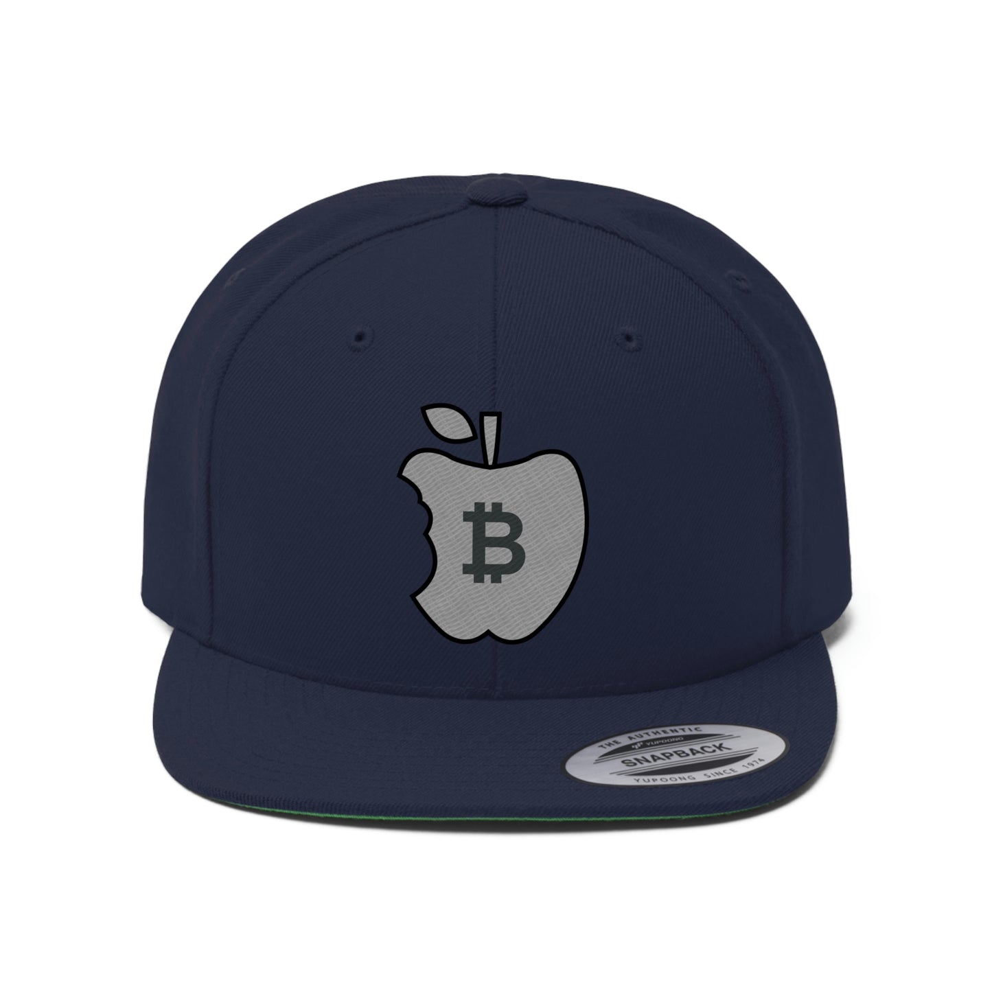 The B Apple Flat Bill Hat, Four Colors