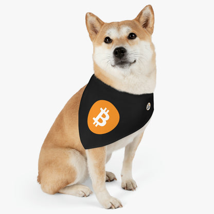 Bitcoin Pet Bandana Collar, BTC2