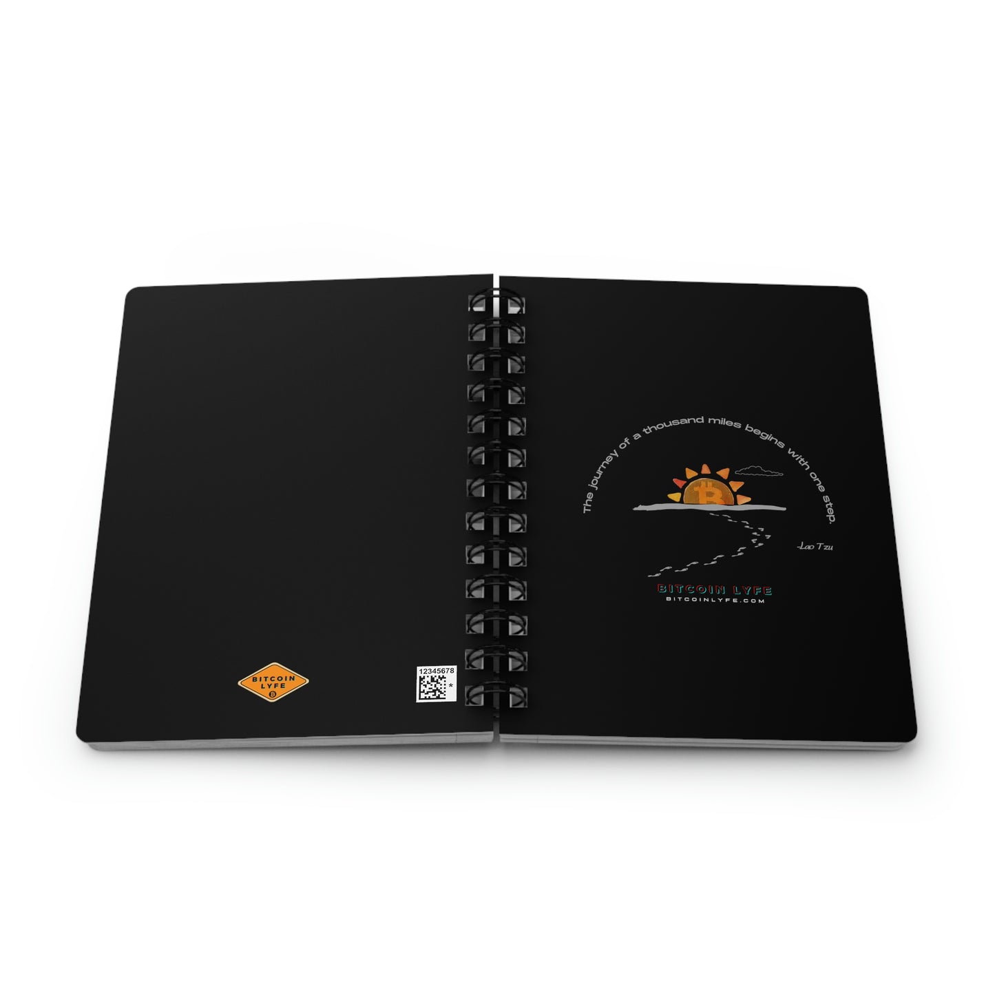 Steps Orange Pill Spiral Bound Journal