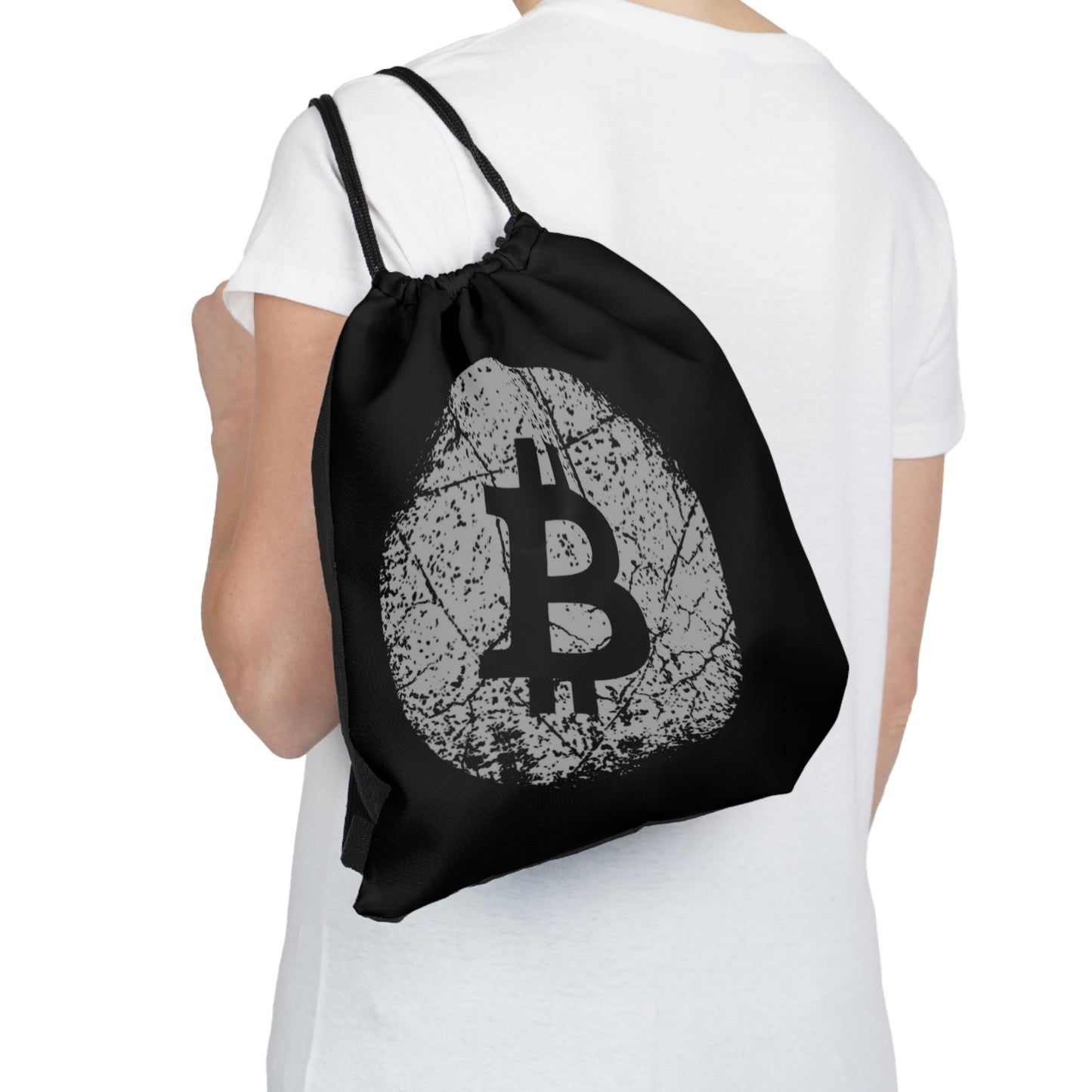 Bitcoin Outdoor Drawstring Bag, BTC7