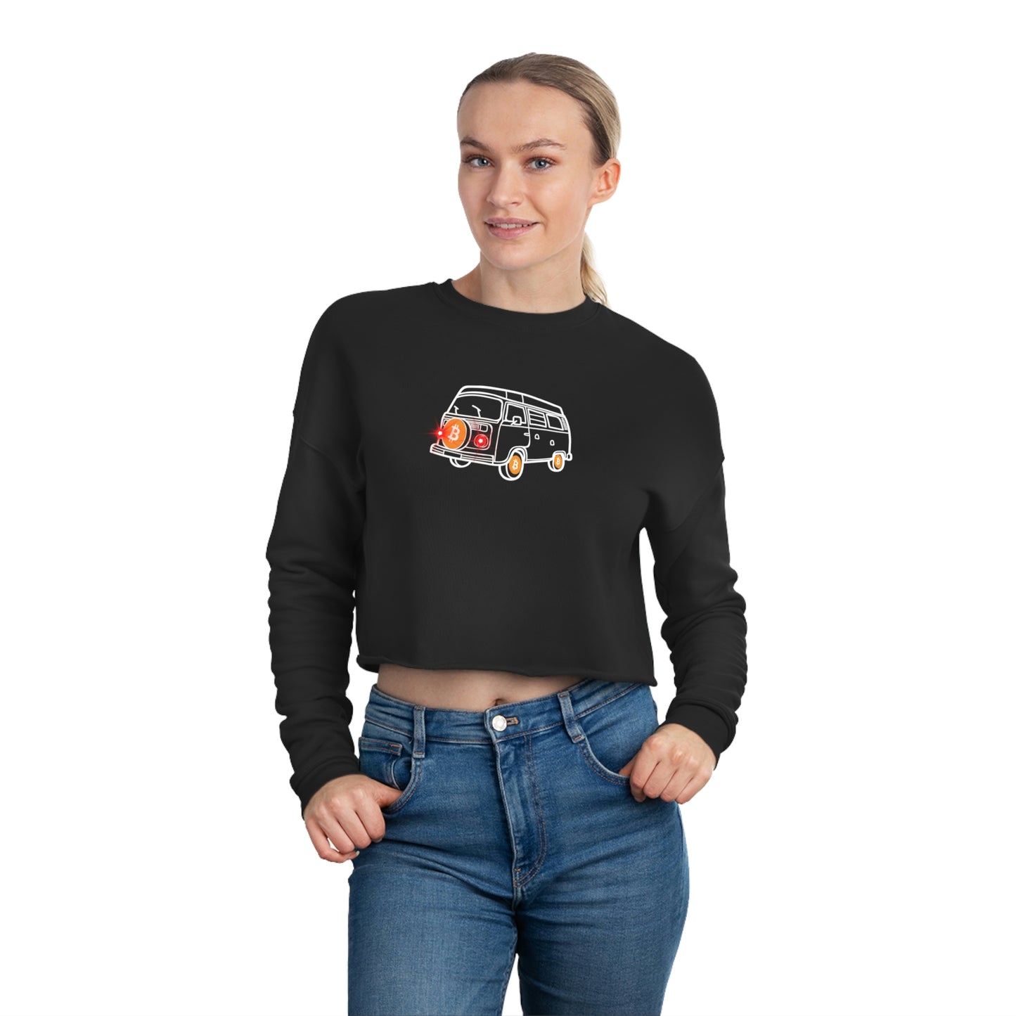 BW Van Women's Cropped Sweatshirt