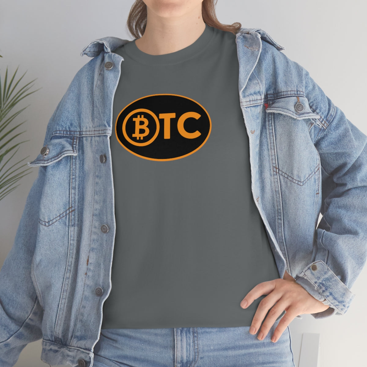 BTC Oval #5 Cotton T-Shirt, Blackout Version