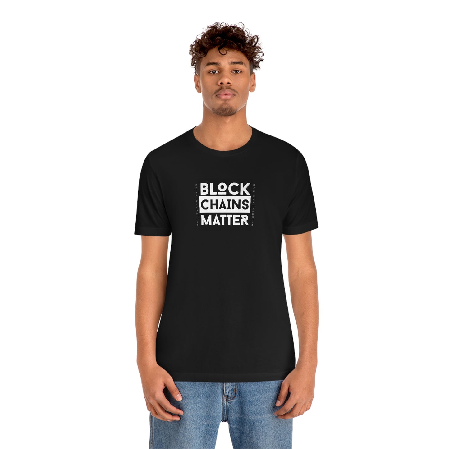 Bitcoin LYFE Block Chains Matter T-Shirt