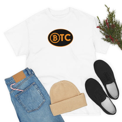 BTC Oval #5 Cotton T-Shirt, Blackout Version