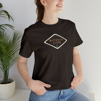 Bitcoin LYFE (Transparent) Short Sleeve T-Shirt