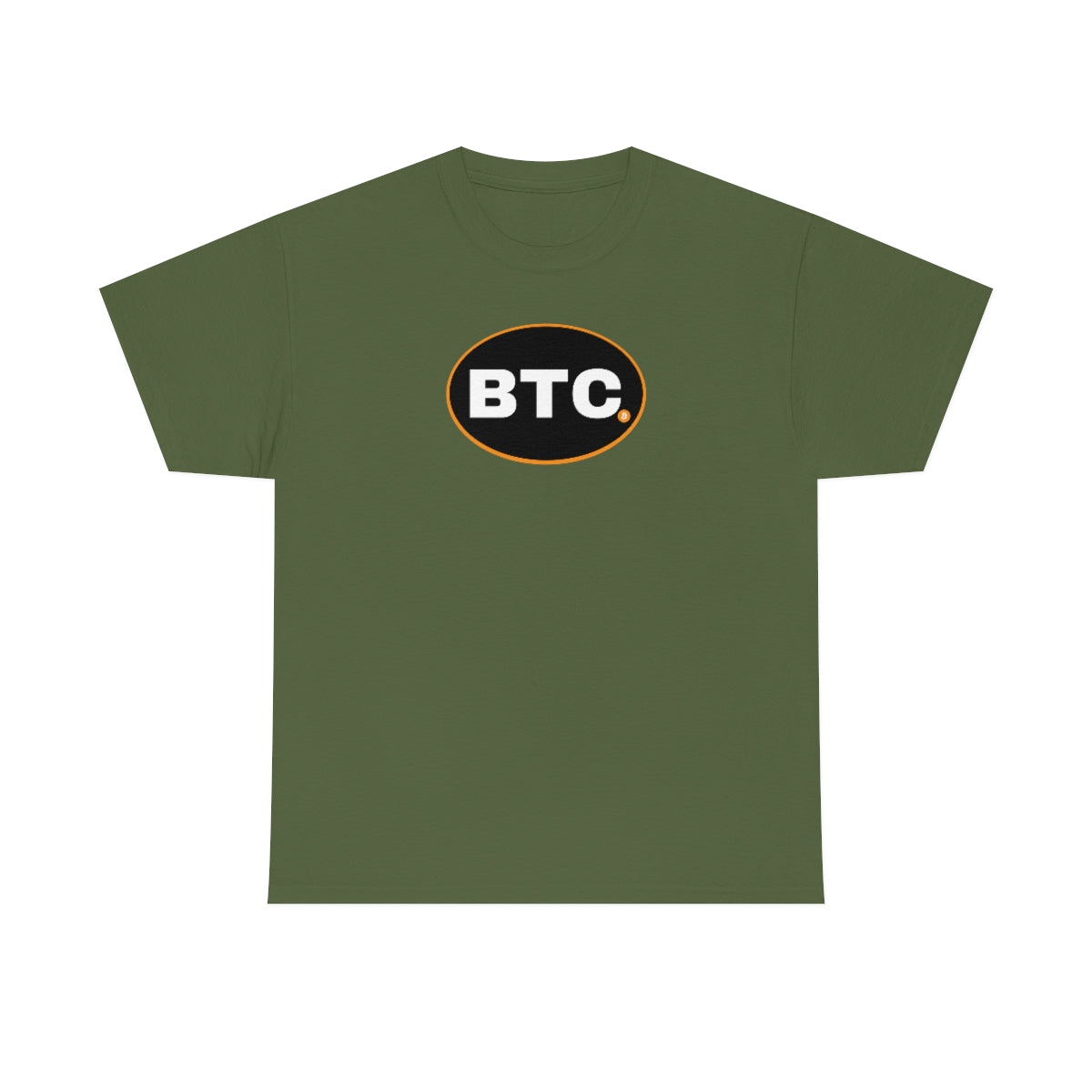 BTC Oval #3 Cotton T-Shirt, Blackout Version