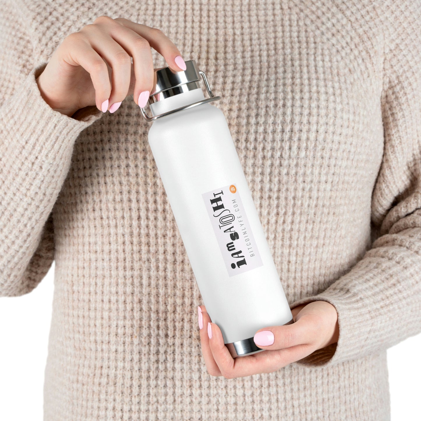 I Am Satoshi 22oz Vacuum Insulated Bottle - Two