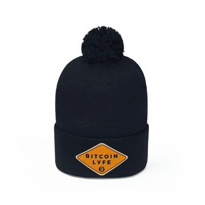 Bitcoin LYFE Pom Pom Beanie