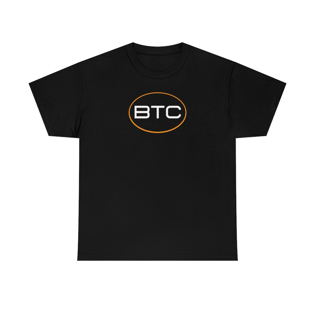 BTC Oval #1 Cotton T-Shirt, Blackout Version