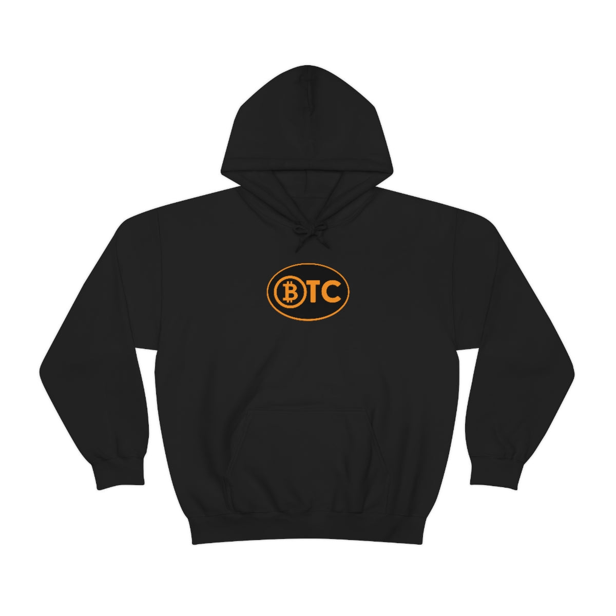 Bitcoin Oval #5 Hoodie, Blackout Version