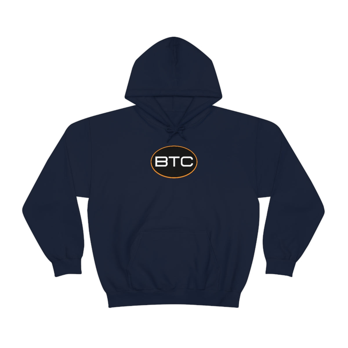 Bitcoin Oval #1 Hoodie, Blackout Version