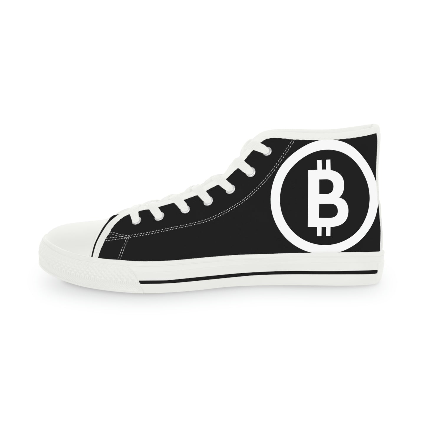 Bitcoin Men's High Top Sneakers, BTC4