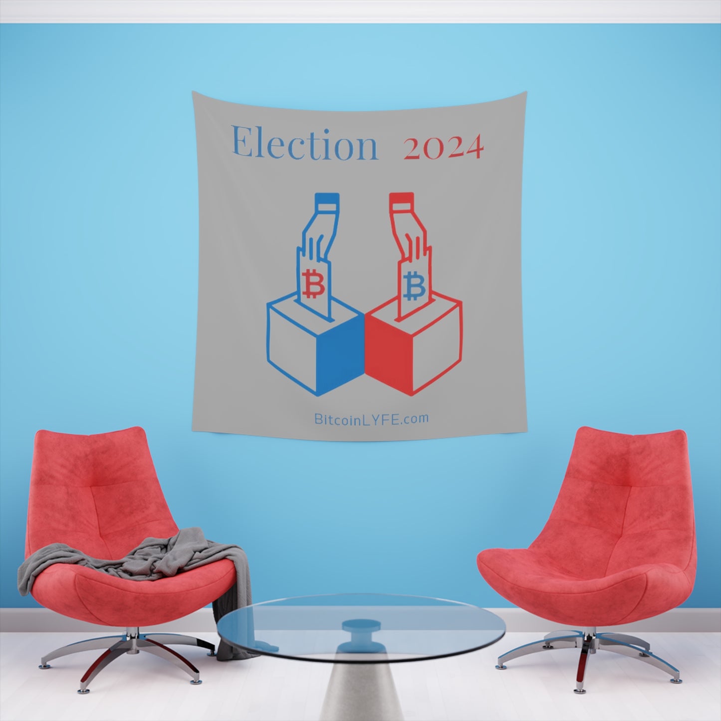 Bit-Election Printed Wall Tapestry