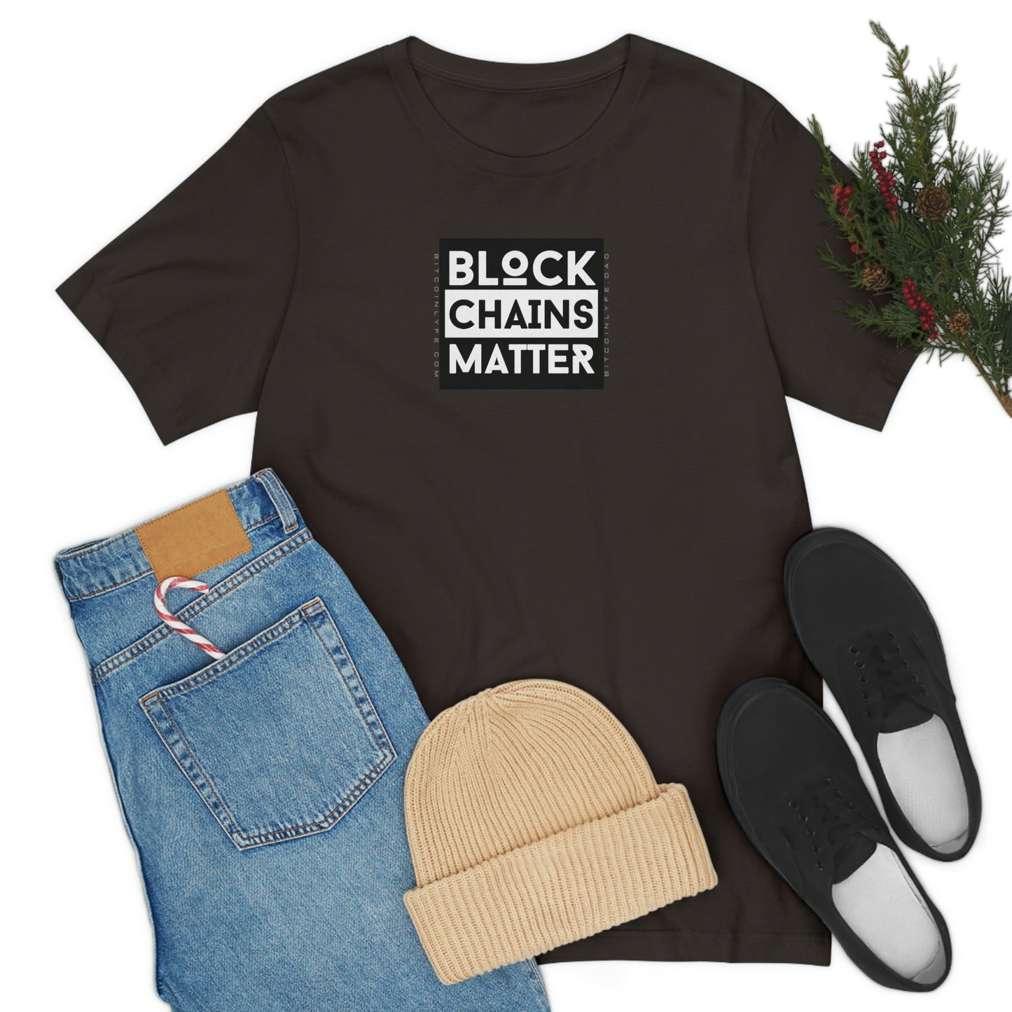 Bitcoin LYFE Block Chains Matter T-Shirt