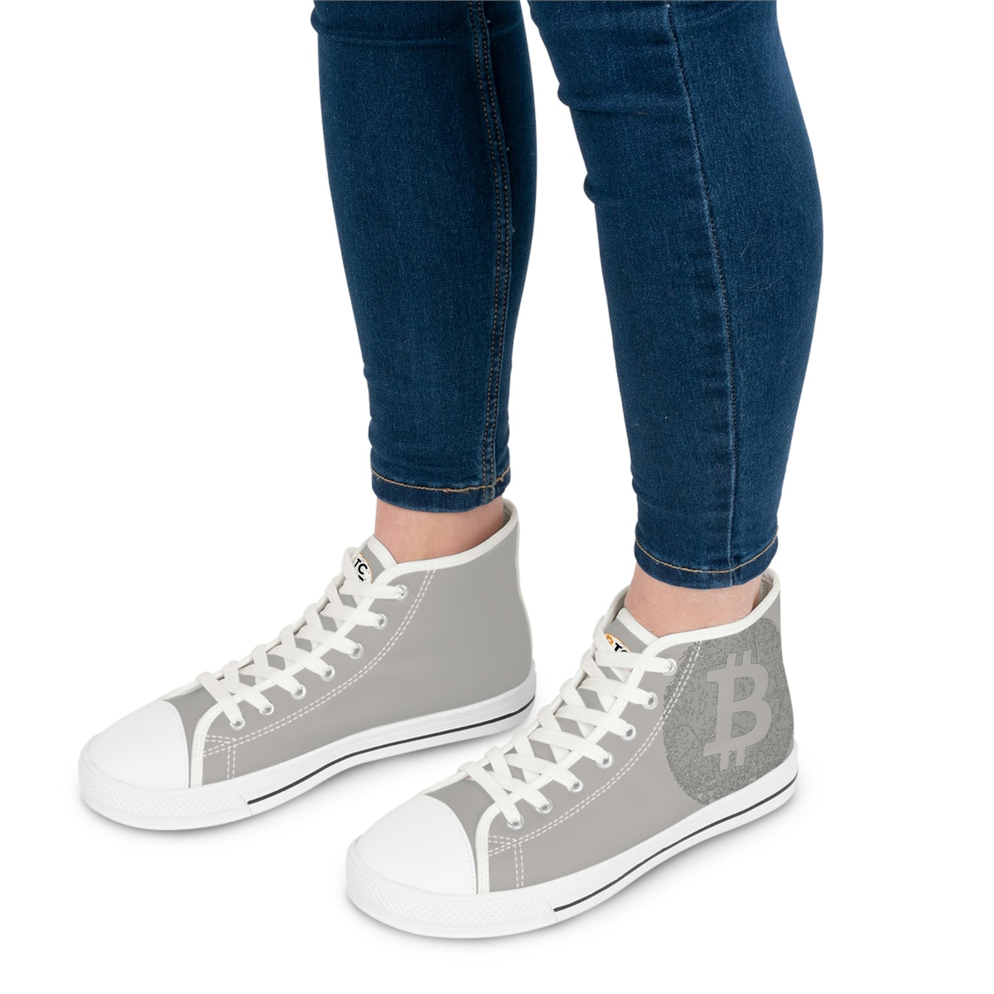 Bitcoin Women's High Top Sneakers, BTC7